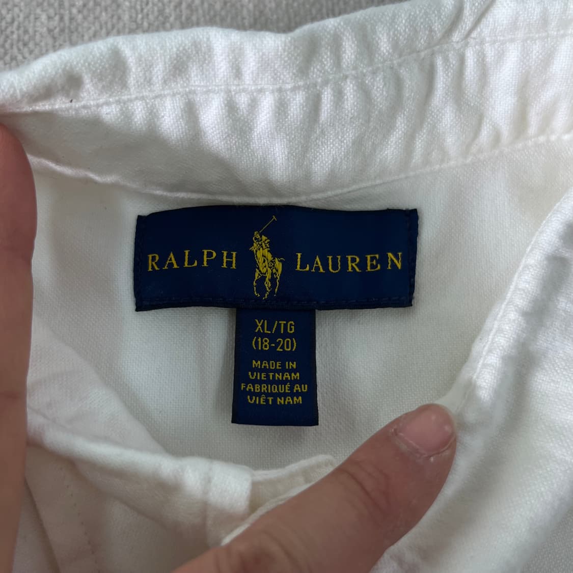 100 폴로랄프로렌 코튼 화이트 셔츠 상품이미지4