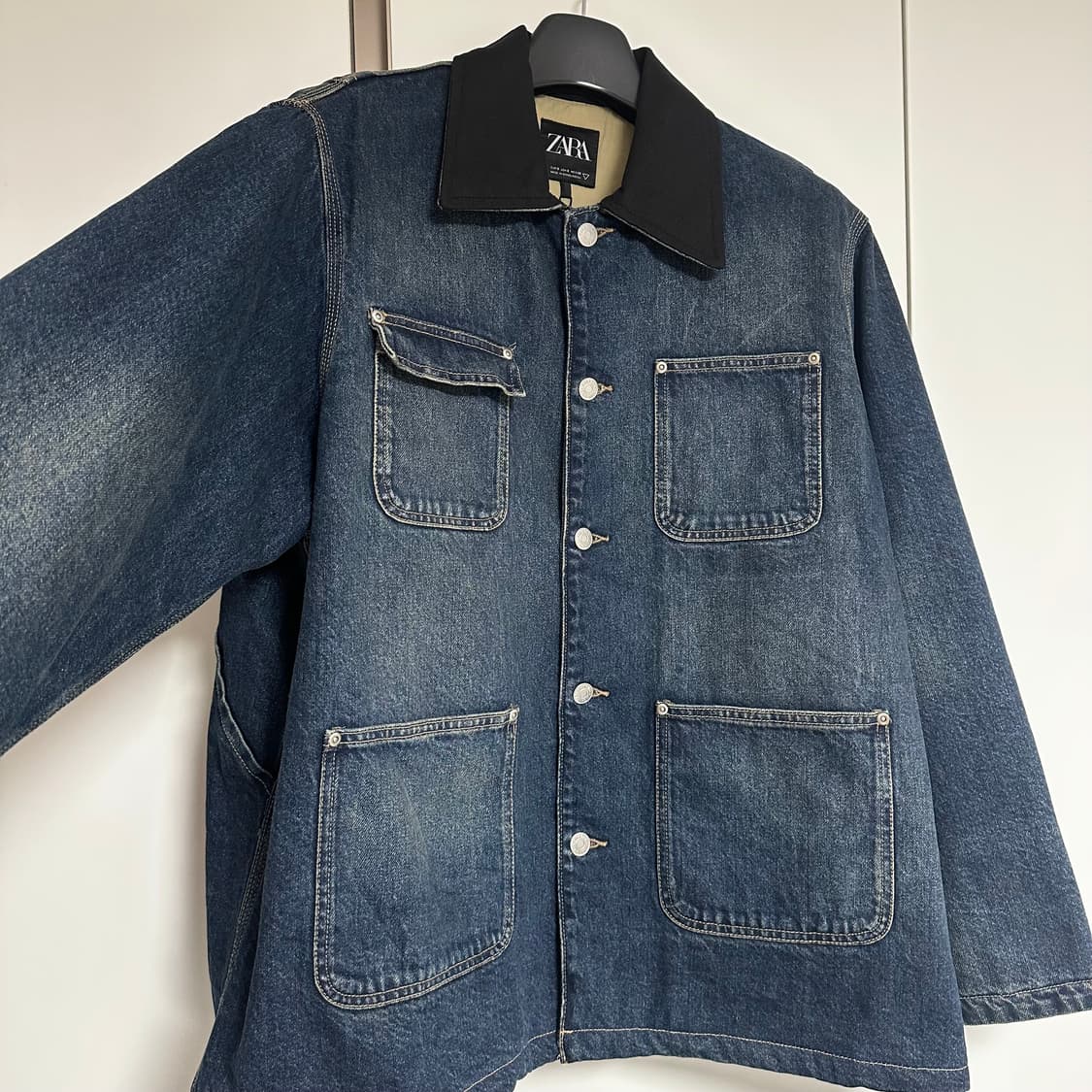 자라 ZARA 오버사이즈 데님 자켓 S 상품이미지4