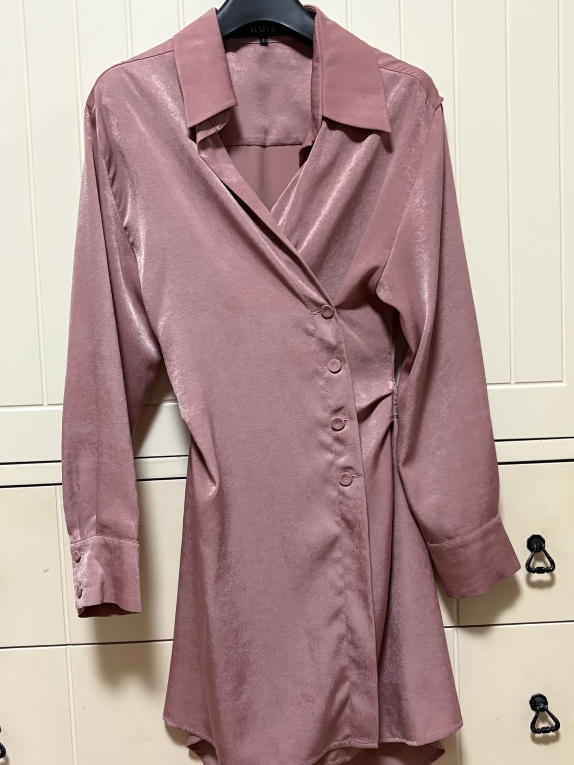 RAIVE 셔츠 원피스 핑크 상품이미지1