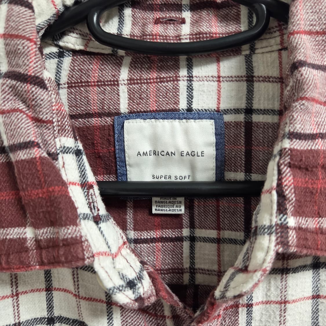 American Eagle 플란넬 체크 셔츠 L(100) 상품이미지3