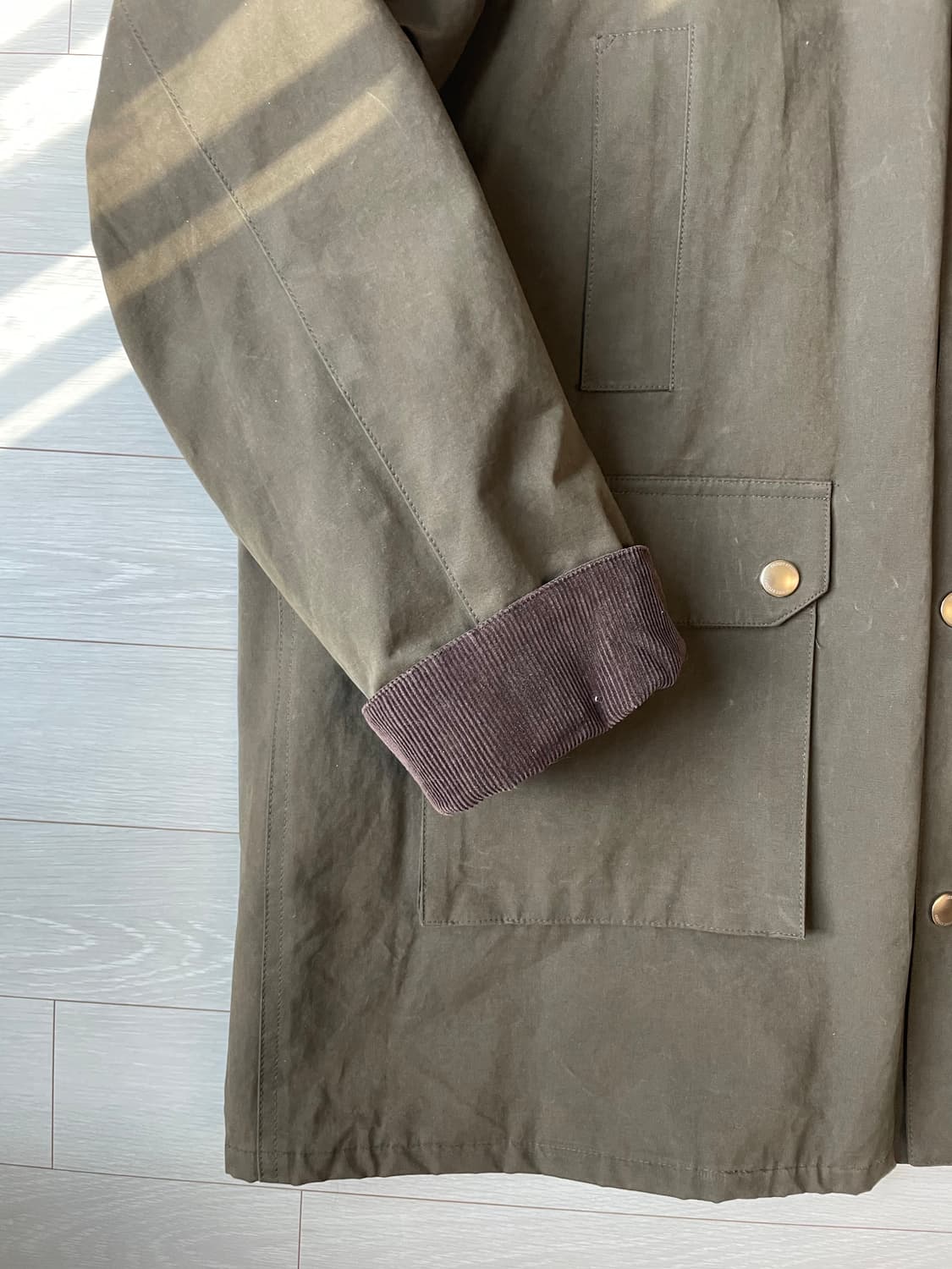 UNISEX WAXED COTTON HUNTING JACKET (UDJU 상품이미지5