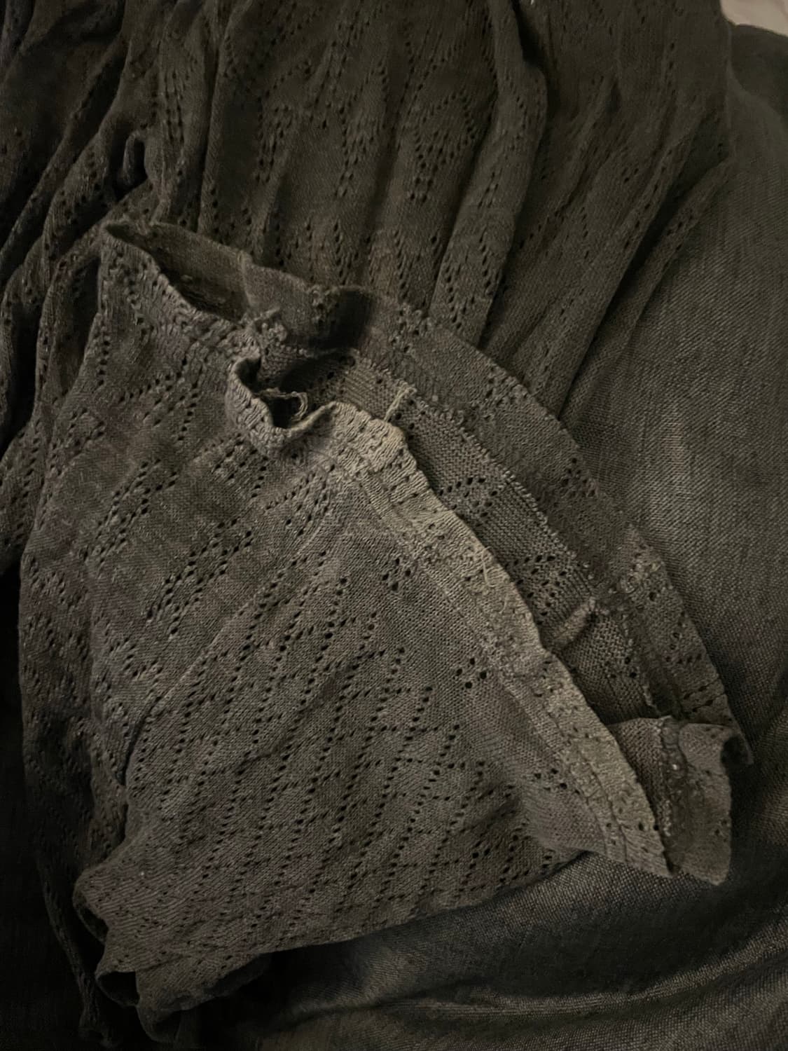 TENSEDANCE Eyelet boot-cut pants_charcoa 상품이미지4