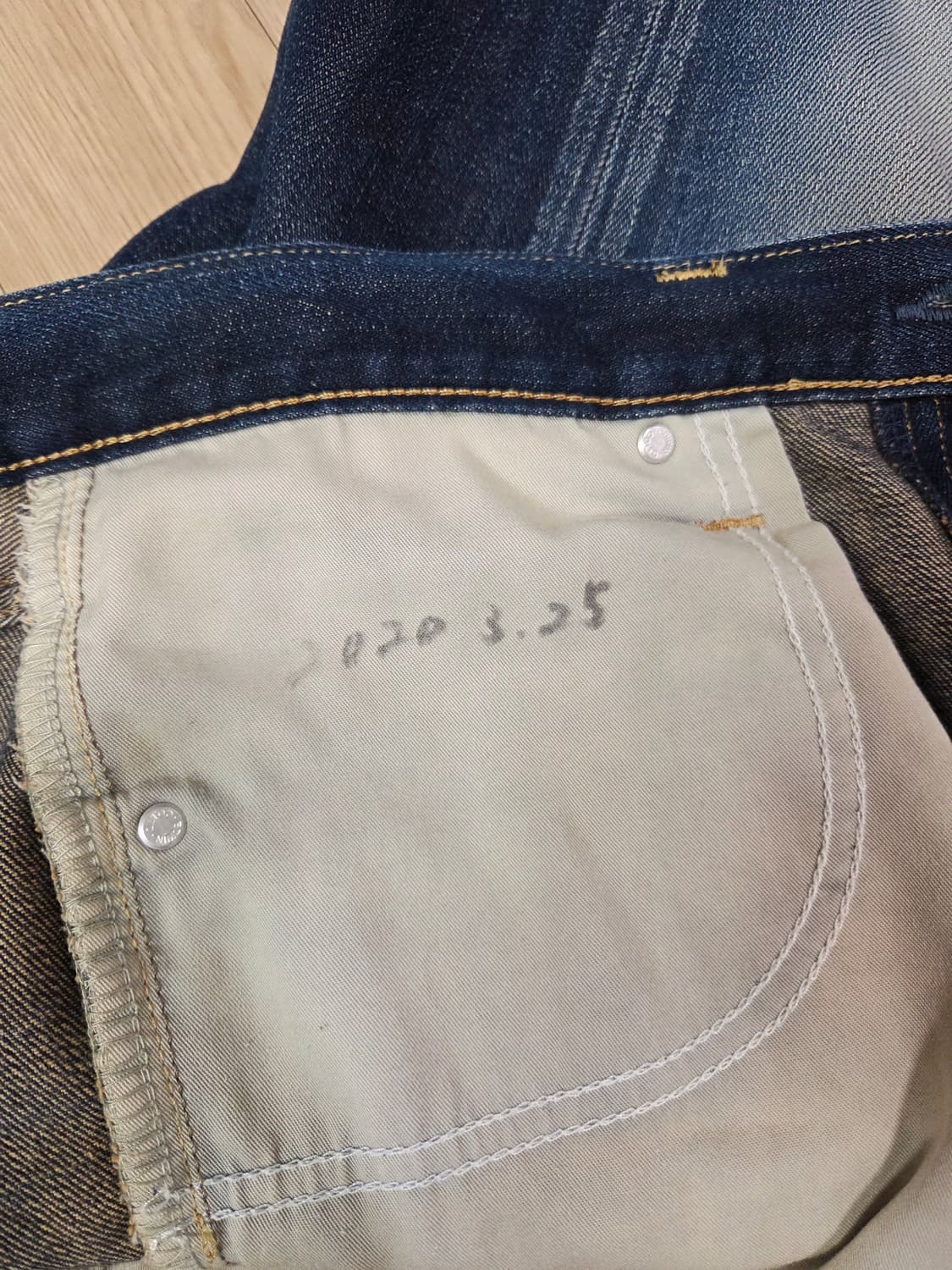 에드윈 재팬 메이드 블루 워싱 데님 팬츠 상품이미지8