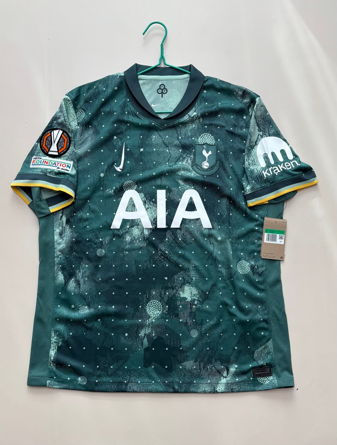 토트넘 24-25 써드, 손흥민 마킹, 유로파 패치 110(xl) 판매 상품이미지1