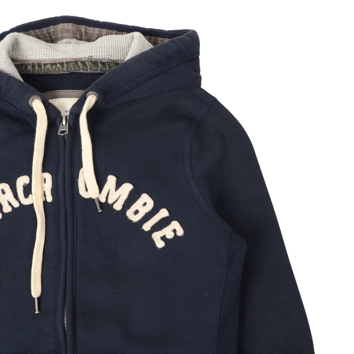 아베크롬비 네이비 아치로고 후드집업 상품이미지3