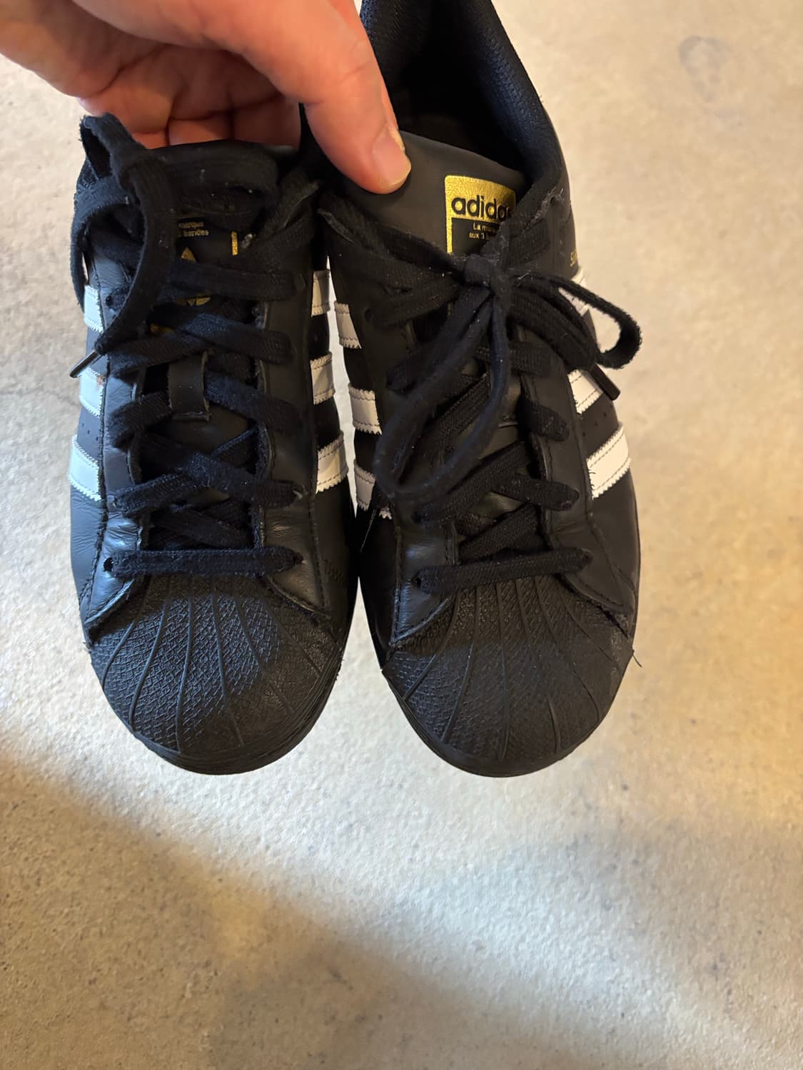 아디다스 슈퍼스타 블랙 흰색 삼선 스니커즈 상품이미지5