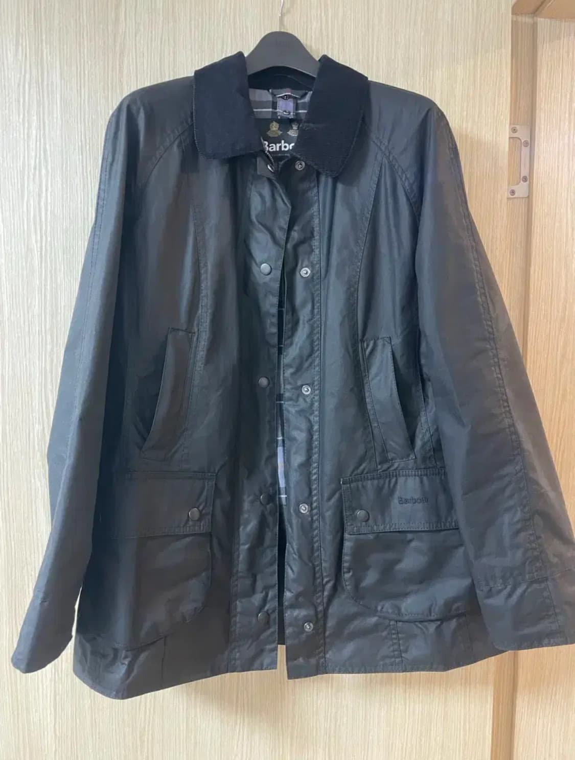 바버 비드넬 왁스 재킷 블랙 UK14 상품이미지1