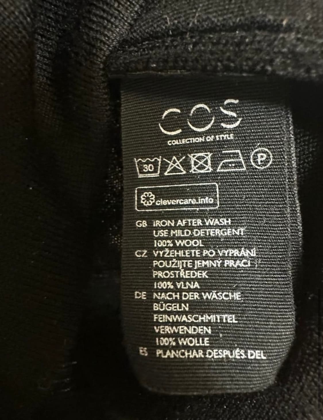 COS 코스 블랙 울100니트 상품이미지5