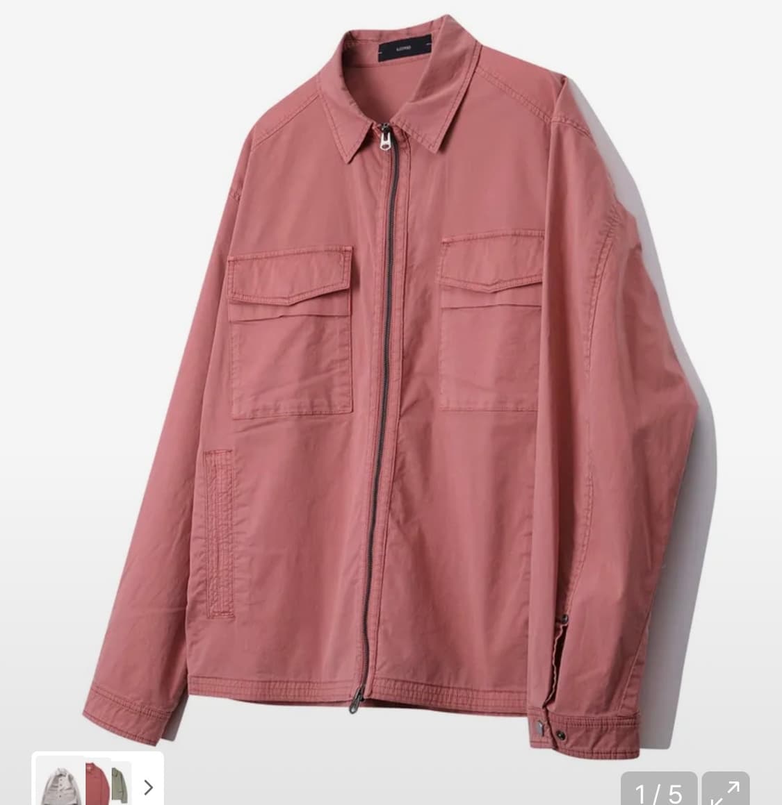 ILCORSO 다크핑크 셔츠 자켓 상품이미지5