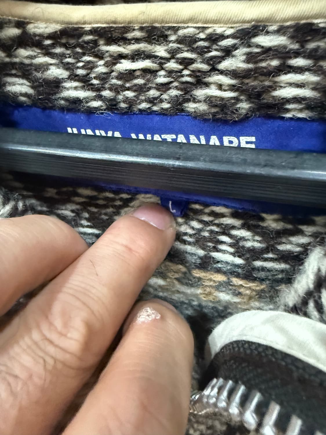 100 정품 준야와타나베 컬렉션 울 후드코트 팝니다 상품이미지8