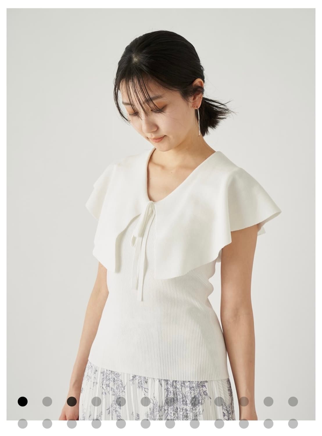 snidel 스나이델 니트 카라 풀오버 블라우스 상품이미지3