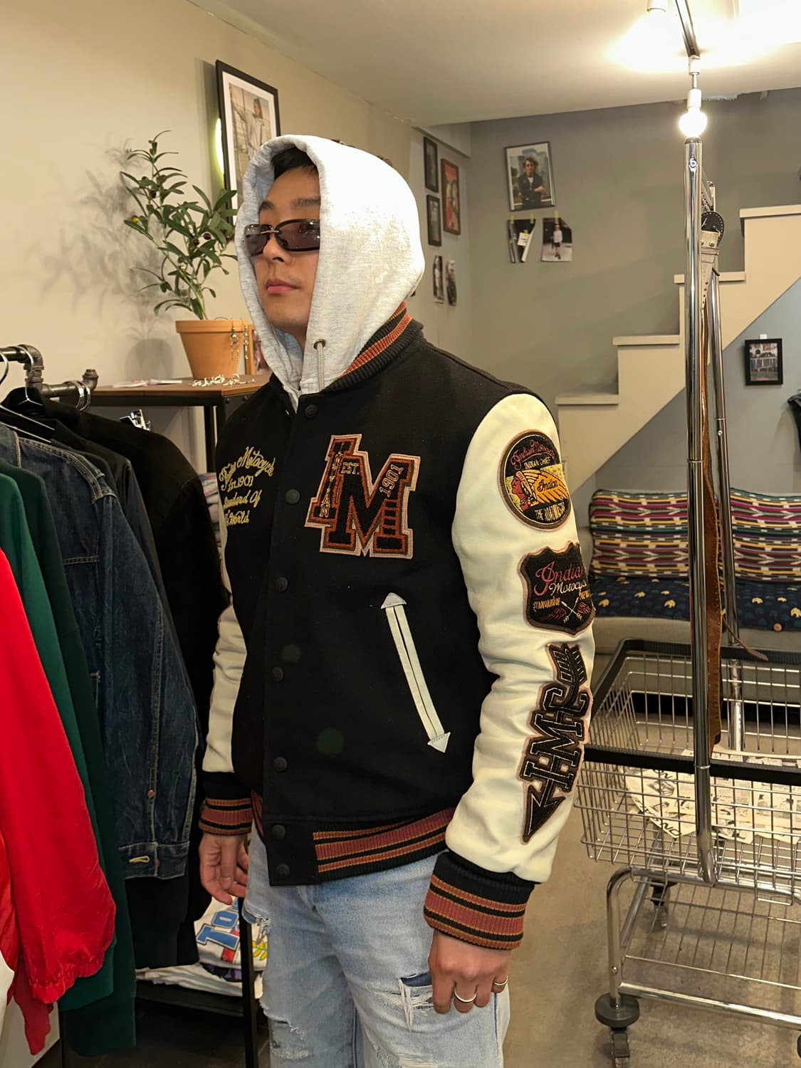 Indian Motorcycle logo patch varsity  상품이미지3