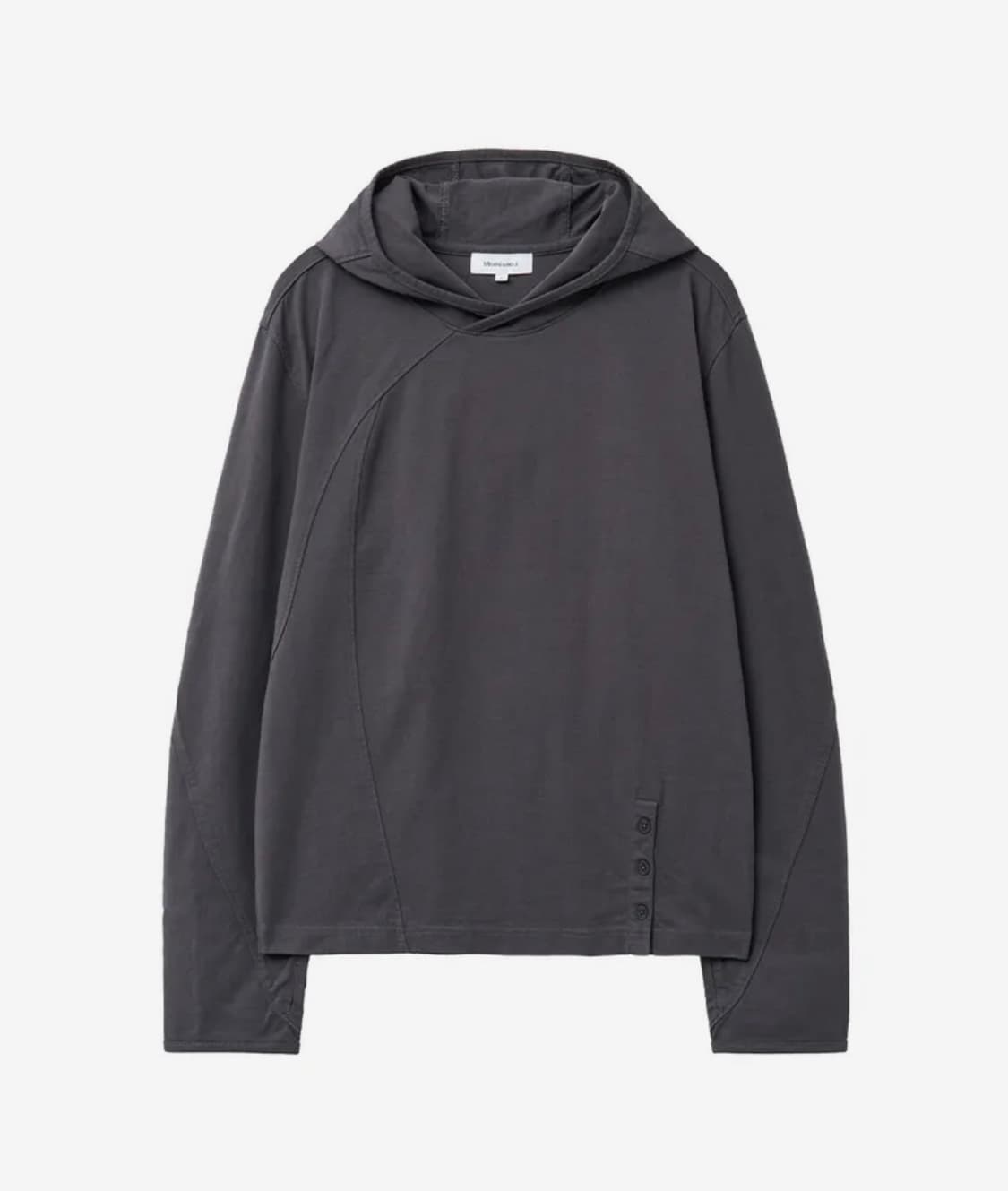 미세키서울 맨 후드 Placket detail hoodie top CHA 상품이미지1