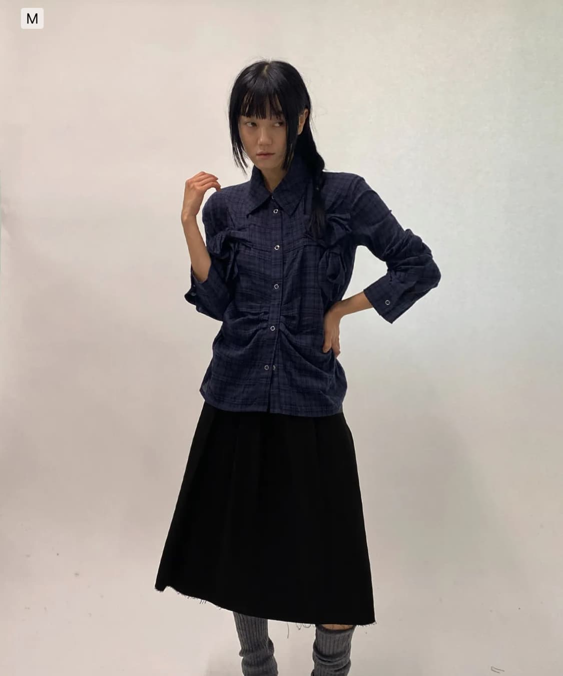 밀로 리본 타이 셔츠 (M) 상품이미지3