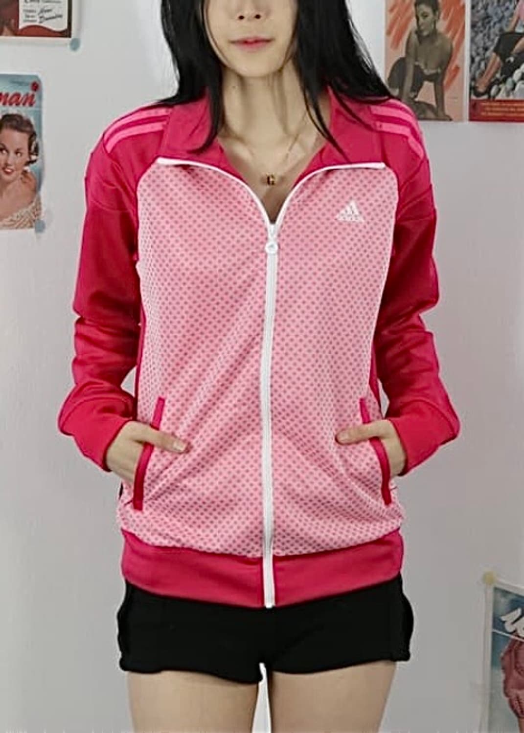 아디다스 일본판 핑크 져지 저지 트랙탑 집업 올드스쿨 희귀판 파이어버드 상품이미지2