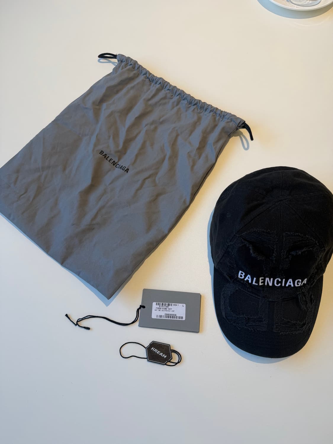 발렌시아가 BB 디스트로이드 볼캡 L 상품이미지2