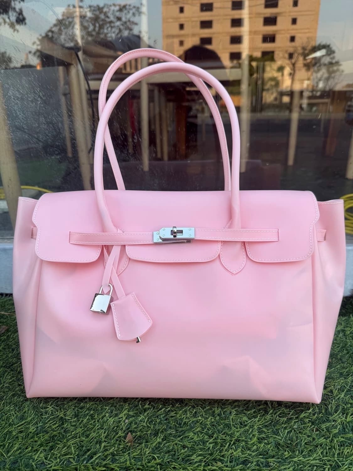 젤리버킨백/jelly firkin bag (baby pink) 상품이미지1