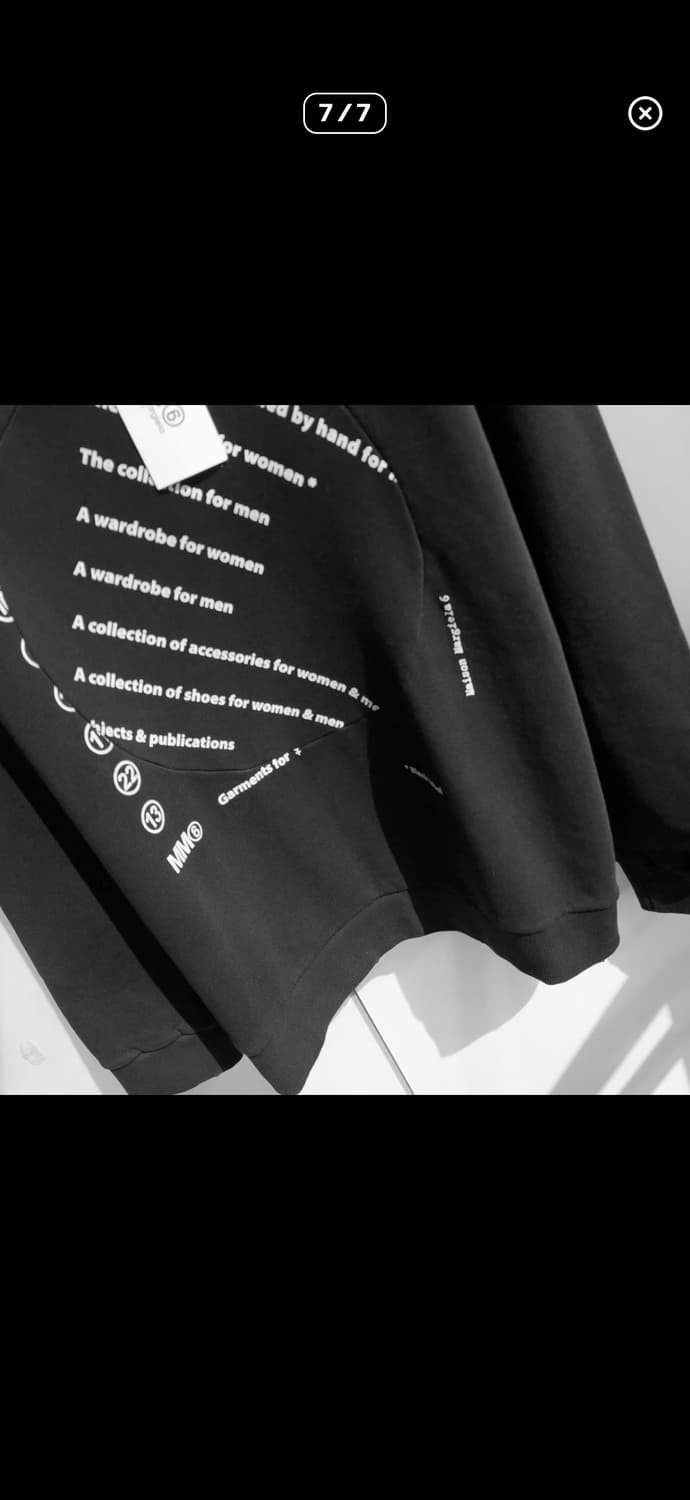 메종 마르지엘라 절개 맨투맨 상품이미지7