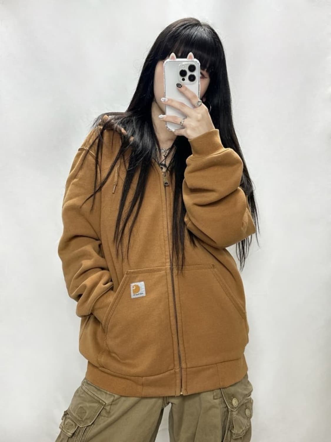 칼하트 된장 써멀 후드집업 상품이미지1