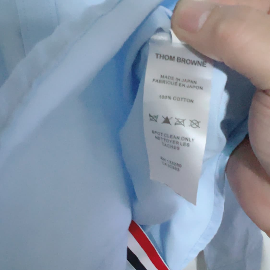 톰브라운 블루 봄 공용 셔츠 상품이미지6
