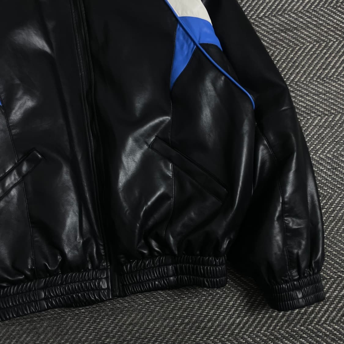 아우어룸 비건레더 바이커 봄버 자켓o 3661 상품이미지2