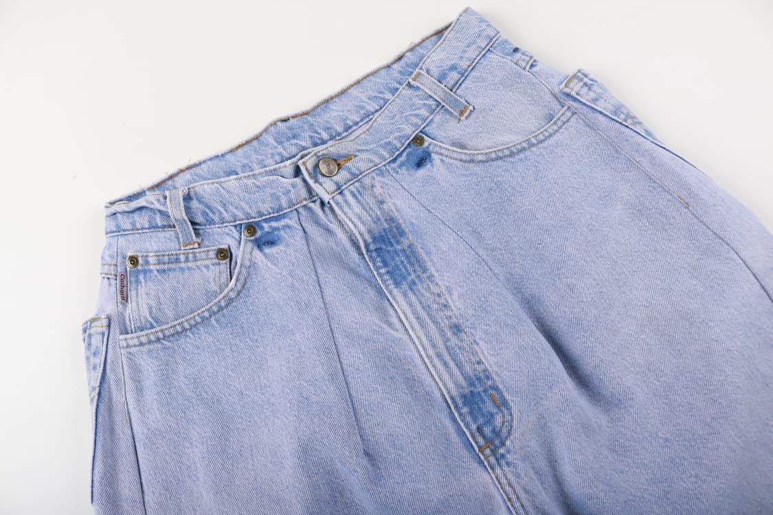 [28인치] 칼하트 리메이크 원턱 와이드 데님팬츠 상품이미지3