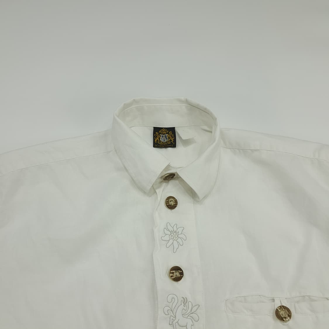 Co471 L Seammenschmid 독일 트라흐텐 린넨 바바리안 셔츠 상품이미지2