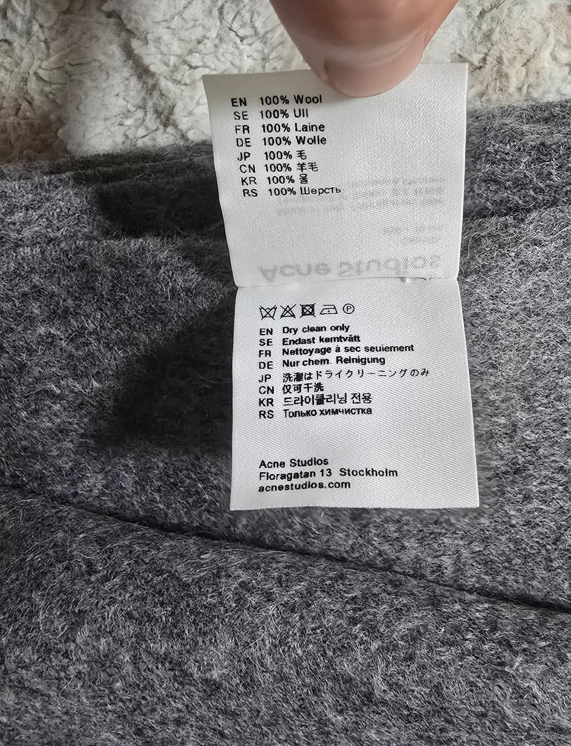 아크네 스튜디오
캐나다 뉴 오버사이즈 울 머플러 목도리  상품이미지5