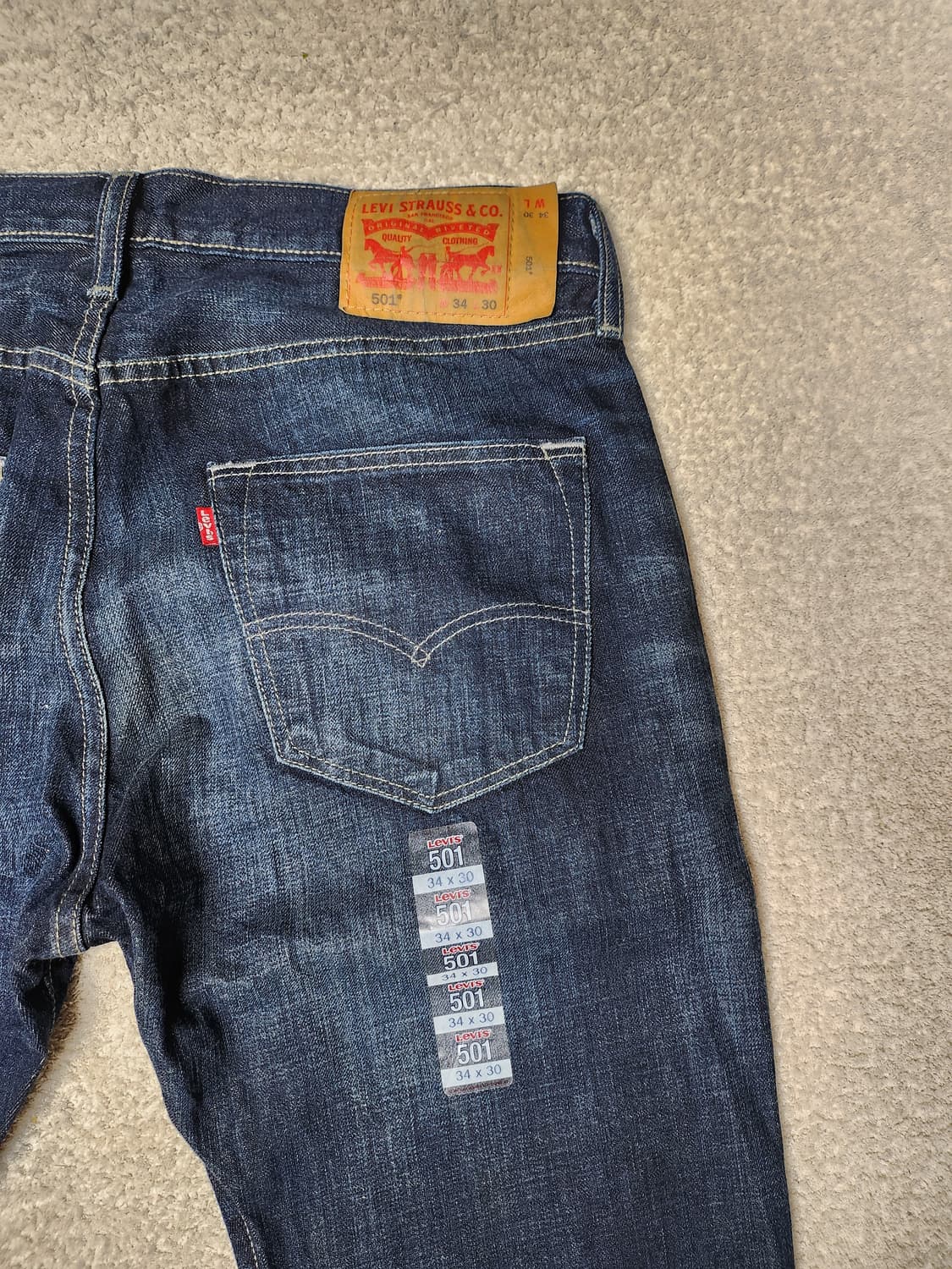 리바이스 501 데님팬츠 새상품 상품이미지3