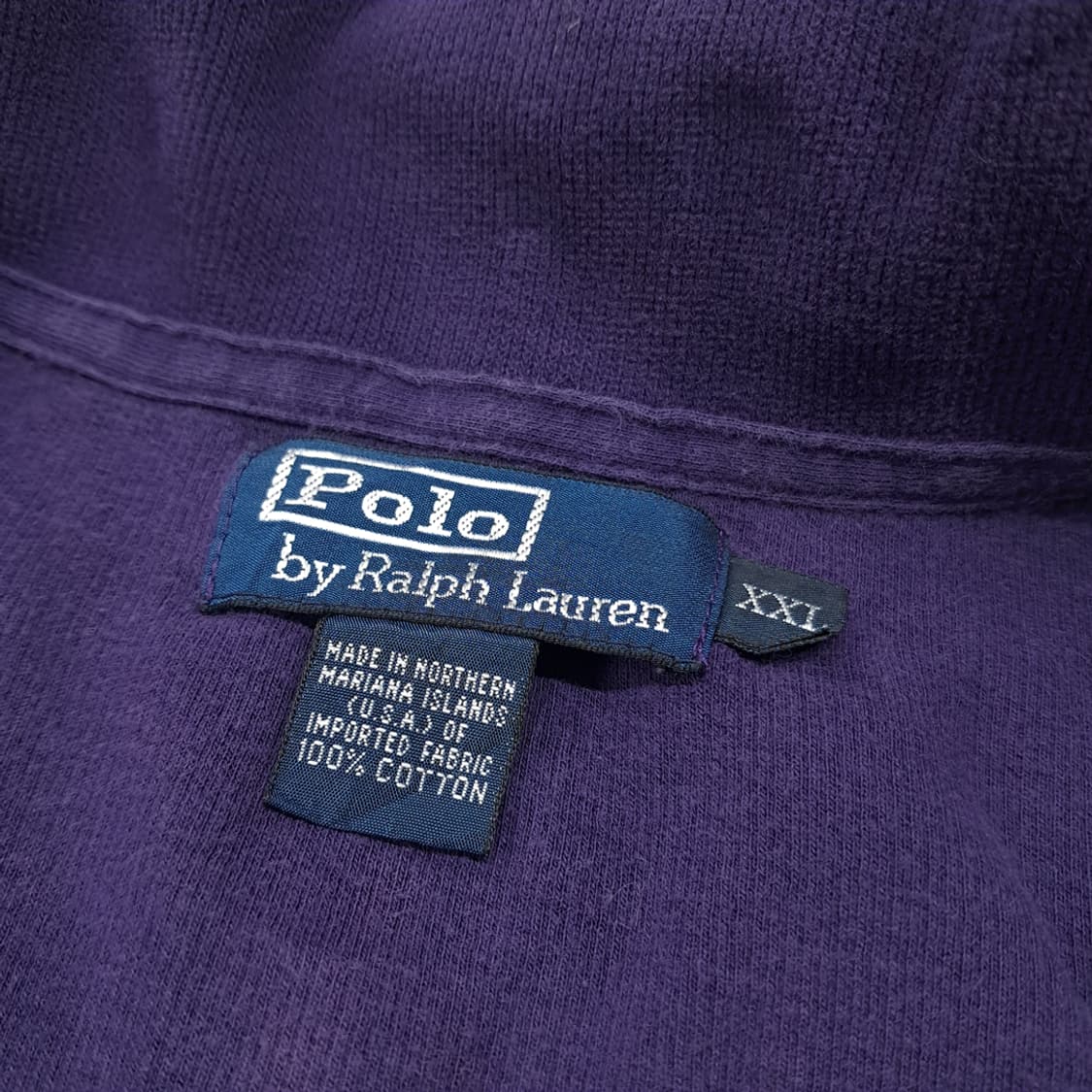 CL031 2XL 폴로 90s 미국판 코튼 하프집업 니트 스웨터 상품이미지3