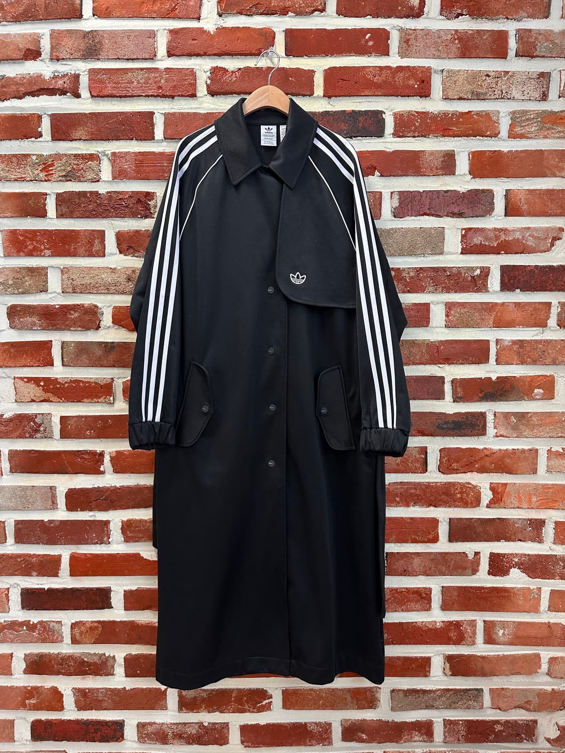 (S)아디다스 트렌치 코트 블랙 상품이미지4
