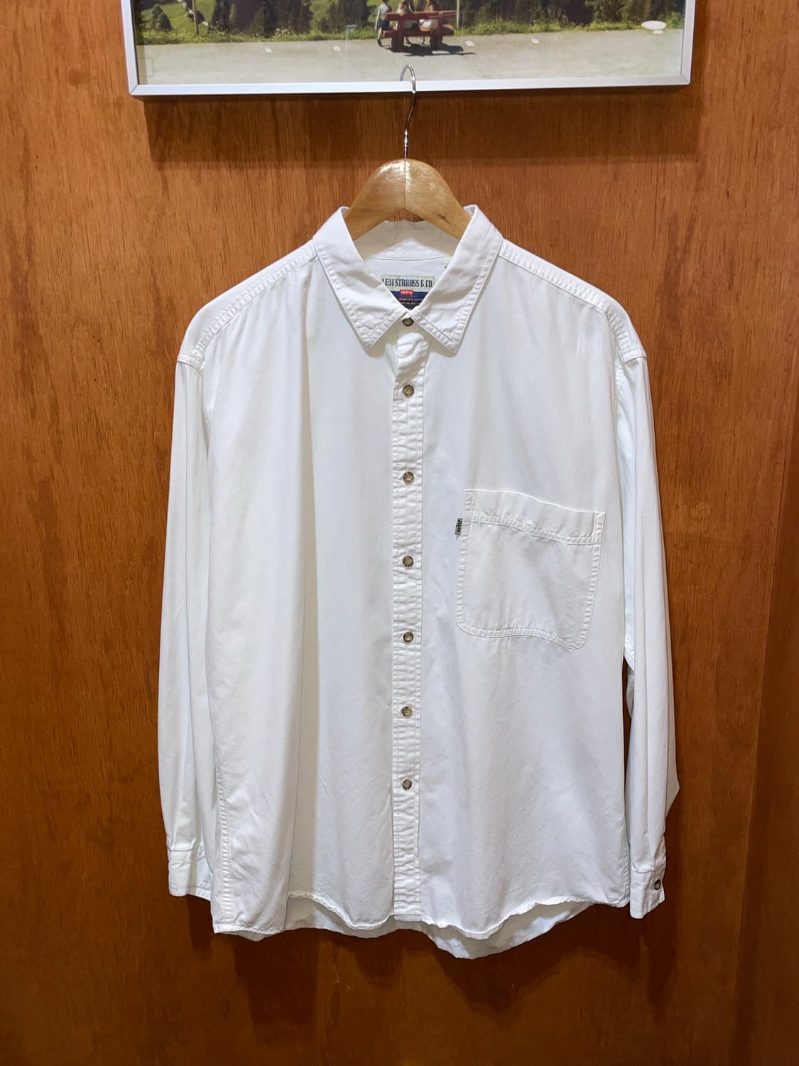 (L) Levi's 리바이스 화이트 셔츠 상품이미지3