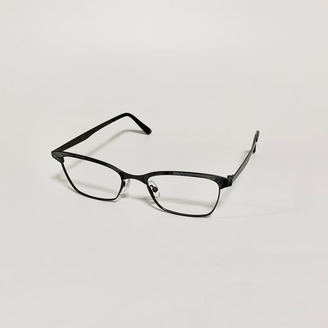 940 데드스탁 마블 포인트 슬림 사각 메탈 프레임 빈티지안경 픽키 상품이미지2