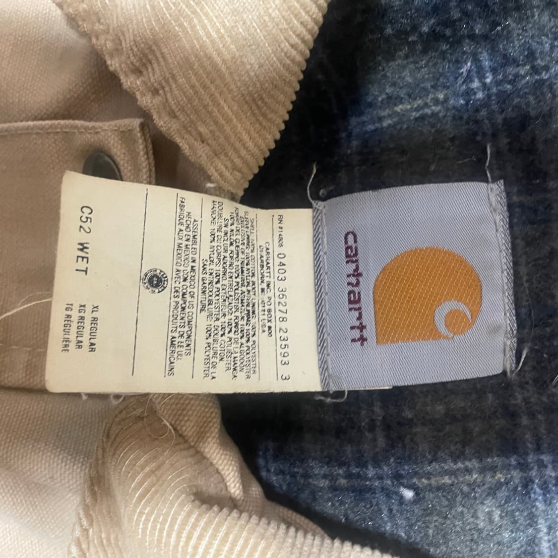 90s 빈티지 칼하트 C52 자켓 XL 상품이미지3