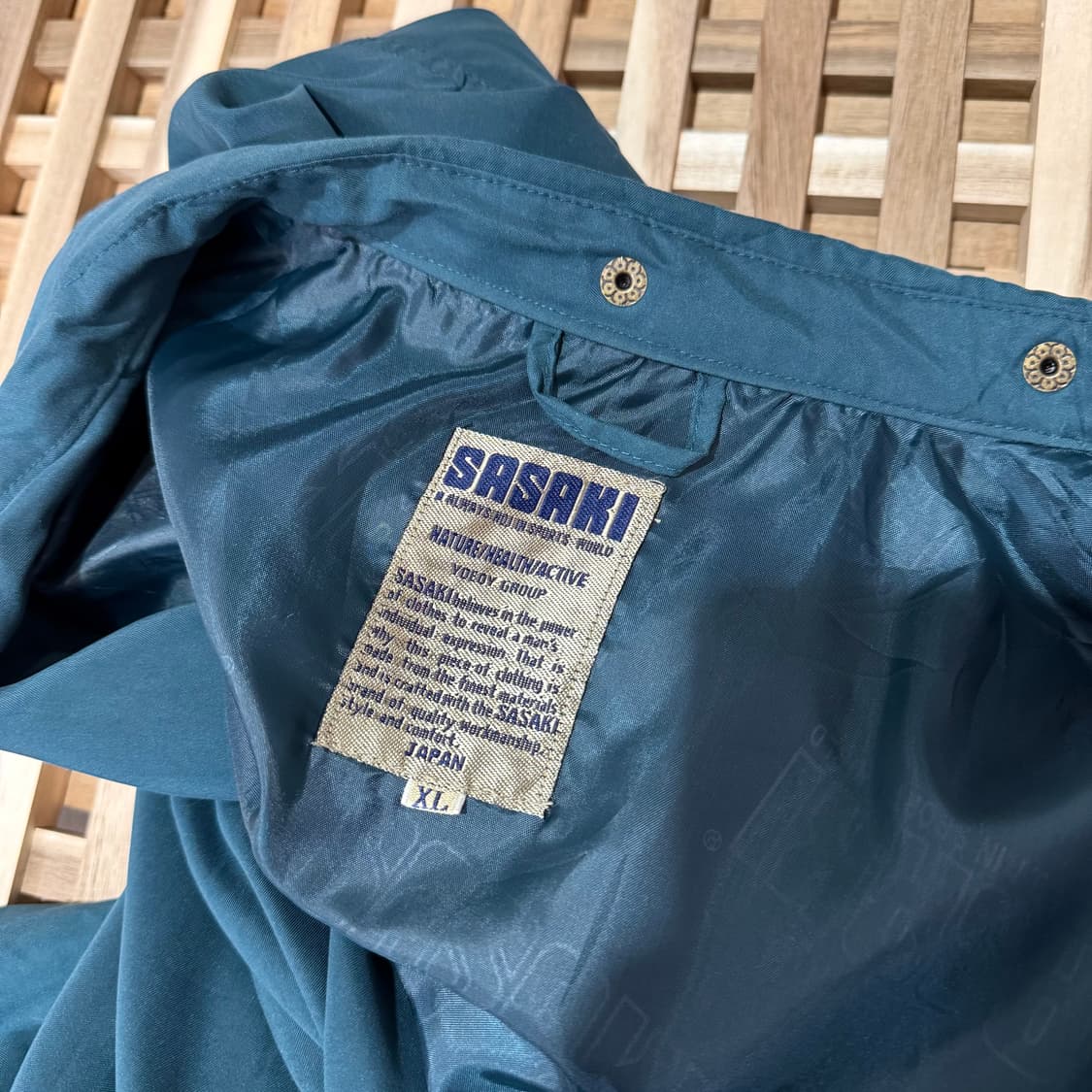 80s 사사키 제팬 나일론 블루종 자켓 (XL)   상품이미지4