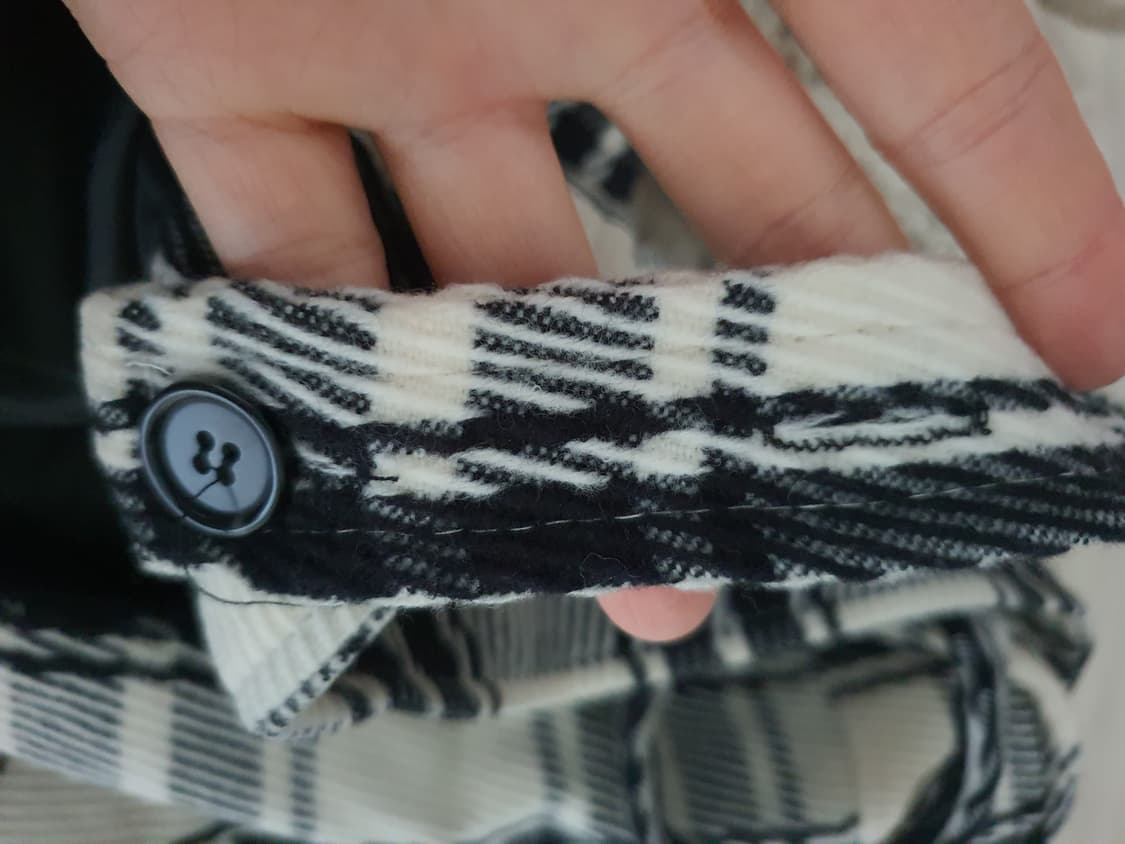 [빈티지] 체크무늬 멜빵 미니 원피스 44 상품이미지7