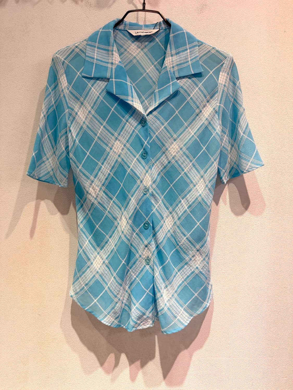 Lautreamont  Sky-Blue Check Shirt 상품이미지1