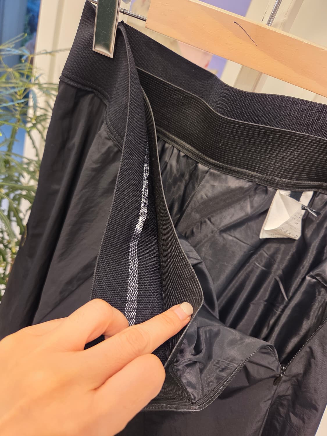 시스템 블랙 플레어 롱 스커트 상품이미지5