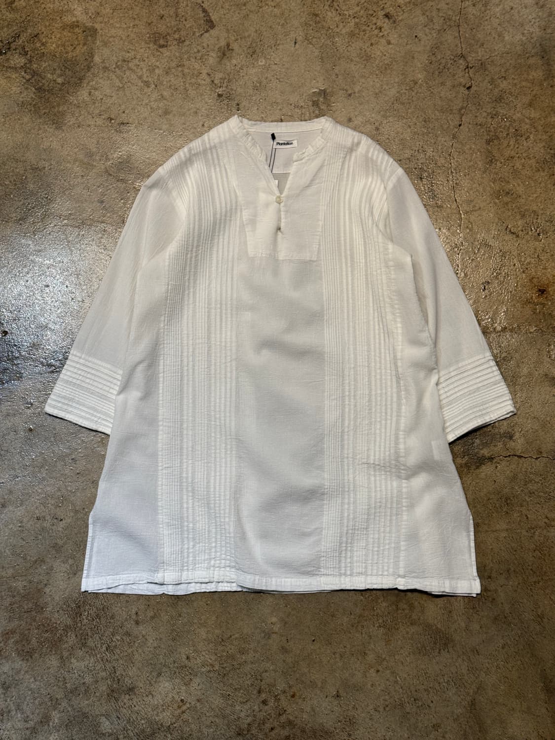 44-66) Plantation Textured Pintuck Tunic 상품이미지5