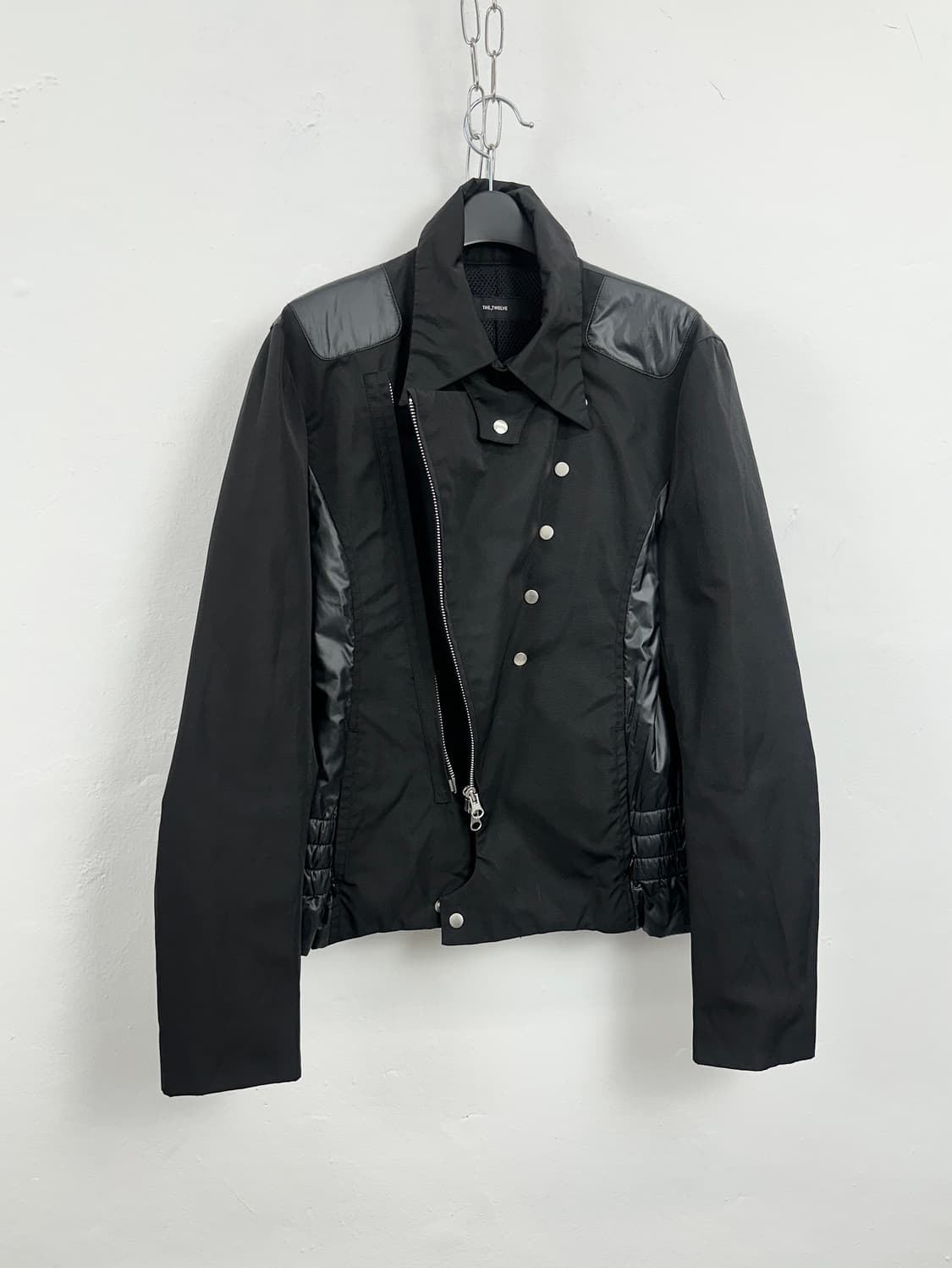 THE TWELVE Diagonal Double-Zip Riders Ja 상품이미지5