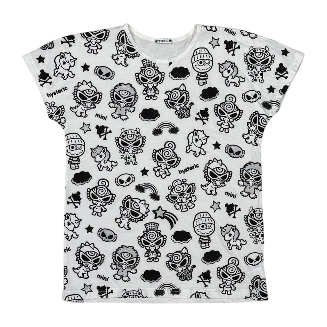 히스테릭 글래머 아카이브 별 무지개 유니콘 패턴 반팔 티셔츠 상품이미지1