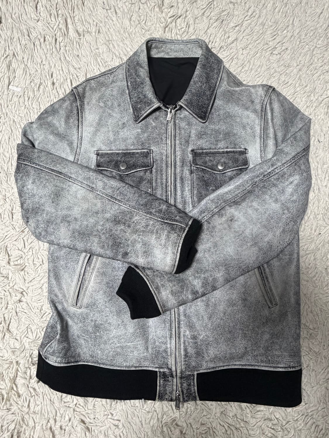 (4)언더커버 17aw 레더자켓 상품이미지3