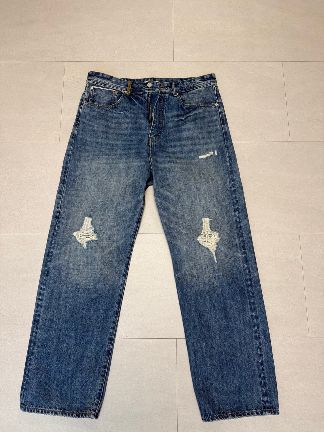 쿠스너프 셀비지 데님 3사이즈 판매 상품이미지1