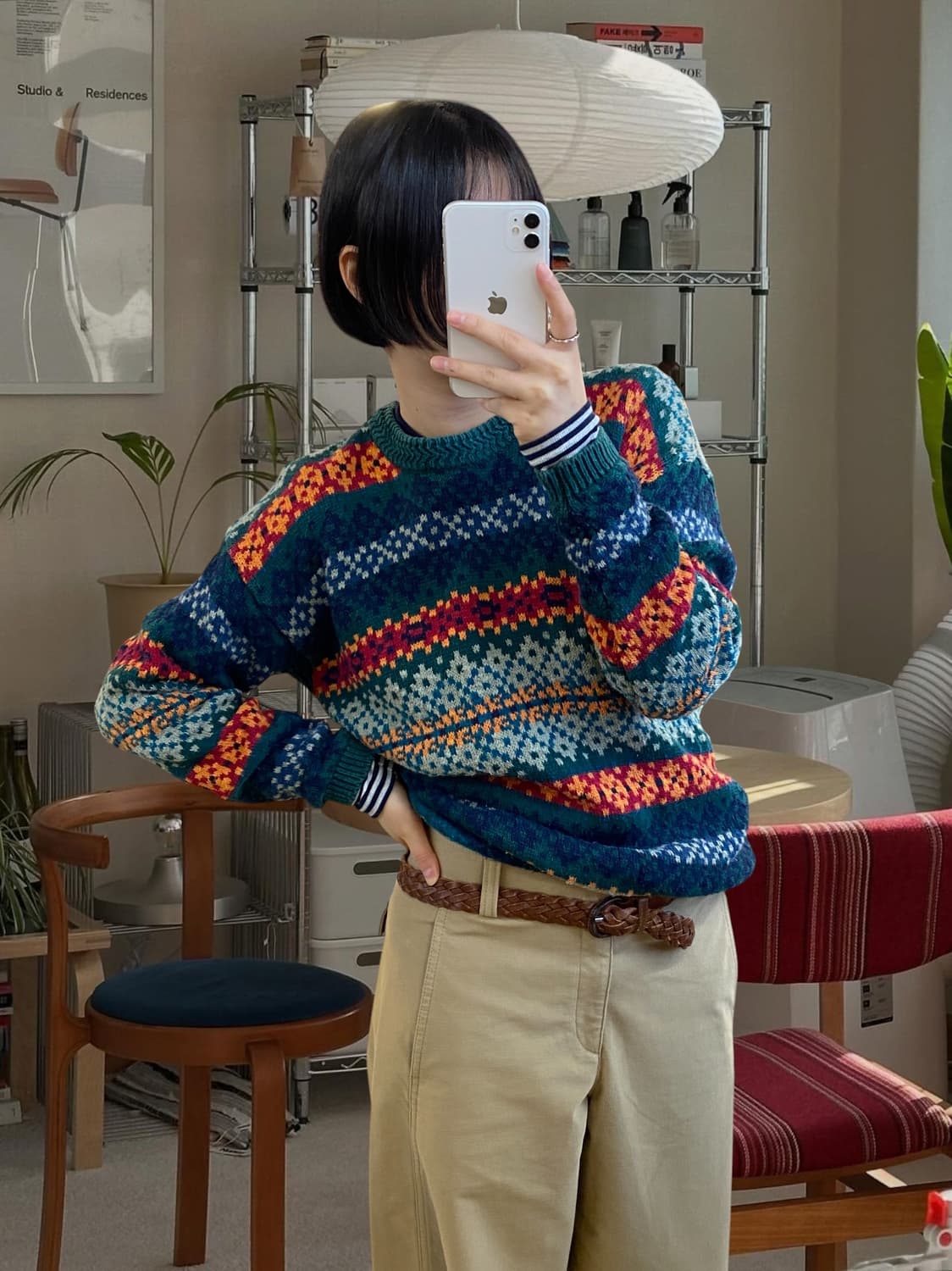 빈티지 라운드 니트 (Man S) AA0921 상품이미지1