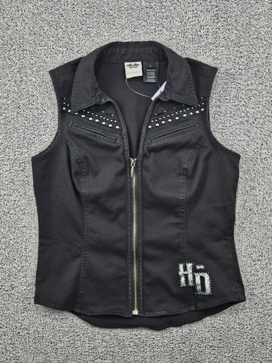 할리데이비슨 스터드 바이커 베스트 조끼 ( L ) / 11782 상품이미지2