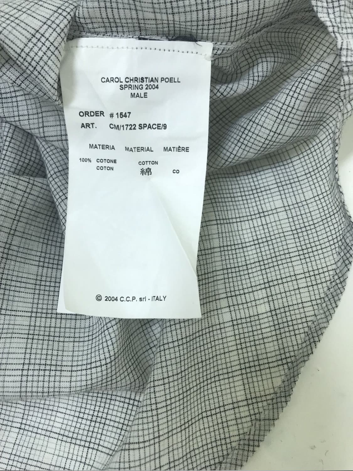 carol christian poell 04ss shirt 상품이미지3