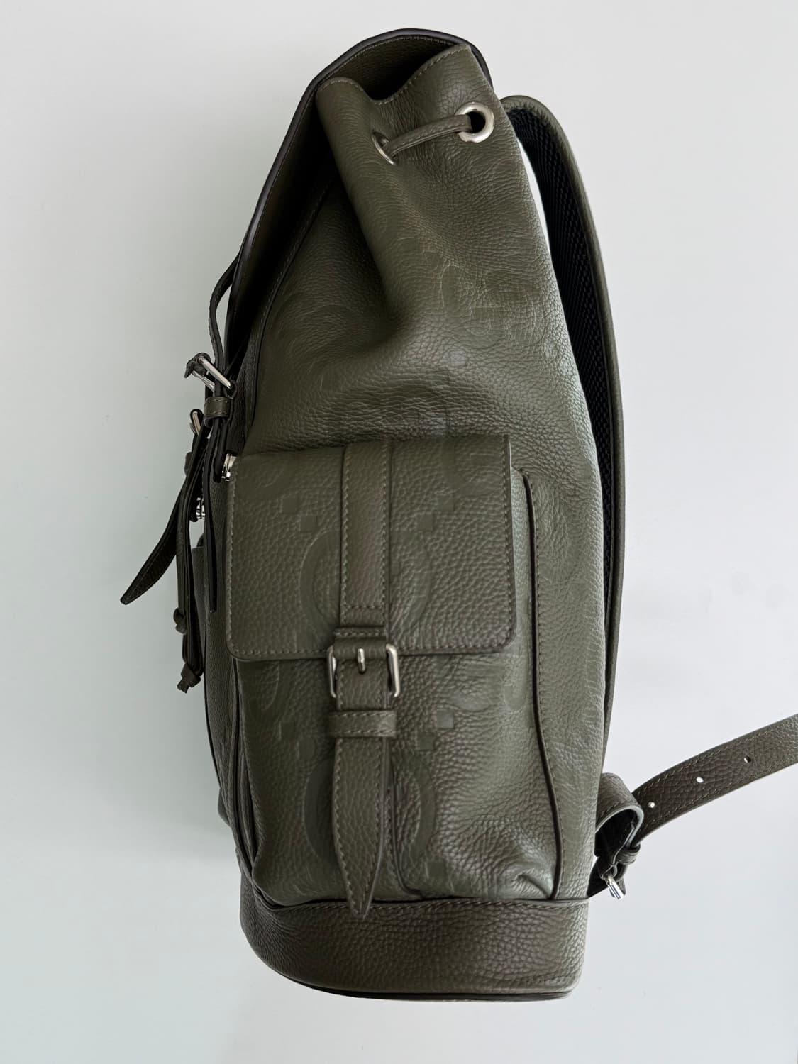 새상품 구찌 GG 점보 라지 백팩 카키 상품이미지5