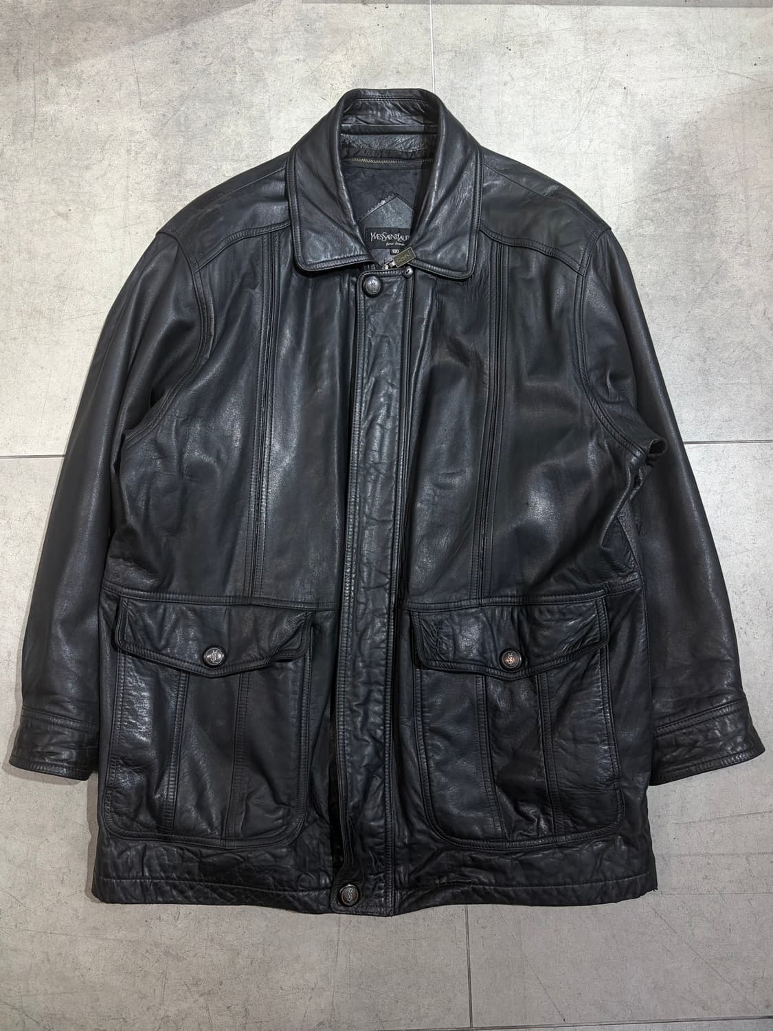 90s 입생로랑 ysl 퍼 양가죽 자켓 상품이미지1