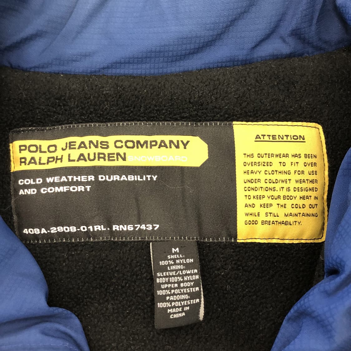 90s 폴로 패딩점퍼 110 사이즈  상품이미지6