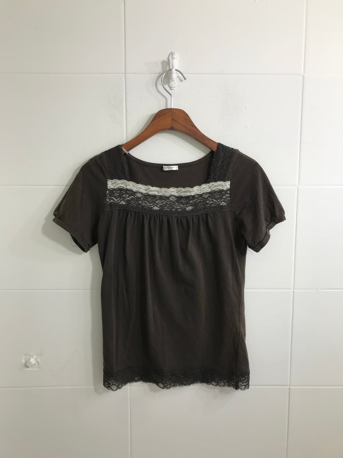 브라운 모카무스 모리걸 하구미 야상 코트 코디세트 상품이미지6